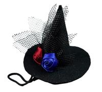Witch Hat for Cats Adjustable Cosplay Halloween Dress Up Prop