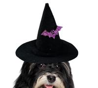 Witch Hat for Cats Adjustable Halloween Party Costume Headwear