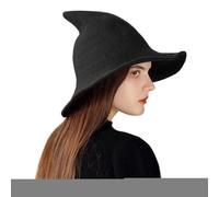 Witch Hat for Costume - Halloween Costume Accessory and Cosplay, Costume Hair Accessories for Haunted House Events Ladies Candy Hunting Parties