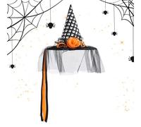 Witch Hat for Halloween,Halloween Witch Hat Accessory - For Classic Parties Head Accessories Fancy Dress Caps For Ages Outdoor Use Garden Home