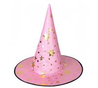 Witch Hat for Women Halloween Hat with Gold Star Party Hats for Adults Halloween Costume Accessories Tgz539 (38x36cm)