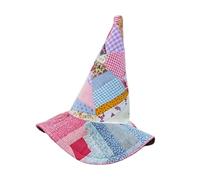 Witch Hat For Women,Quilted Fabric Construction, 40x40x45cm,retro Quilted Hat,gothic Cosplay Accessory,Retro Rustic Design, For Gothic Cosplay Masquerade Parties Theater And Photo Props