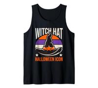 Witch Hat Halloween Icon Spooky Tank Top