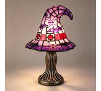 Witch Hat Lamp Halloween Decorations Resin Halloween Table Night Light | Handcrafted Witches Hat Lamp with Warm Amber Glow USB Powered No Batteries Needed Perfect Gothic Decor for Bedroom Desk Shelf