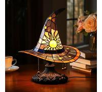 (Witch Hat Lamp - Yellow, 30cm USB Plug Switch LED Light) Witch Hat Lamps - Magical LED Lamp Decor with USB Plug, Witch Hat-Shaped Light Decoration