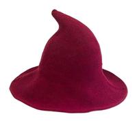 Witch Hat - Pointed Witch Hat Knitted Costume for Women, Breathable Cosplay Headdress Party Supplies for Costume Men Women Adults Haunted House Masquerade Holiday