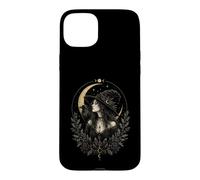 Witch Hat Raven Moon Witchcore Gothic Mystic Aesthetic Case for iPhone 15 Plus