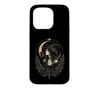 Witch Hat Raven Moon Witchcore Gothic Mystic Aesthetic Case for iPhone 15 Pro