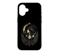 Witch Hat Raven Moon Witchcore Gothic Mystic Aesthetic Case for iPhone 16