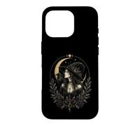 Witch Hat Raven Moon Witchcore Gothic Mystic Aesthetic Case for iPhone 16 Pro