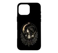 Witch Hat Raven Moon Witchcore Gothic Mystic Aesthetic Case for iPhone 16 Pro Max
