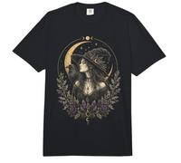 Witch Hat Raven Moon Witchcore Gothic Mystic Aesthetic Comfort Colors Adult Heavyweight T-Shirt