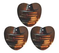Witch Hat Spells 3 Pcs Automotive Air Fresheners Mirror Aromatherapy Tablets Ornament Car Fragrance Scented Cards Love form