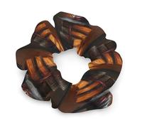 Witch Hat Spells Fashion Scrunchies for Women Satin Hair Elastics & Ties Cute Ponytail Holders