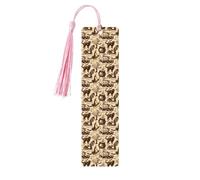Witch Hatdouble Sided Printed Wooden Bookmark 18x3.1cm for Reading, A Gift for Book Enthusiasts and Readers, and A Reading Accessory for Book Enthusiasts
