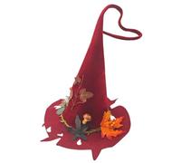 Witch Hats Felt Party Costume Headdress With Leaves