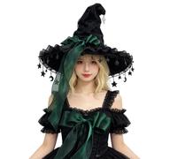 Witch Hats for Women Cosplay Halloween Gothic Wide Hat