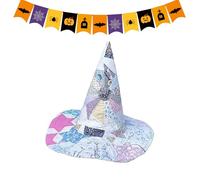 Witch Hats for Women | Folk Art Halloween Witch Hat for Women - Countryside Costume Fancy Headgear for Girls Ladies Festival Holiday Christmas Cosplay Events Stage Carnivals Party