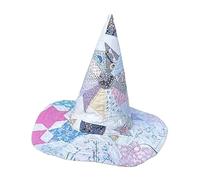 Witch Hats for Women - Folk Art Halloween Witch Hat for Women | Countryside Costume Fancy Headgear for Girls Ladies Festival Holiday Christmas Cosplay Events Stage Carnivals Party