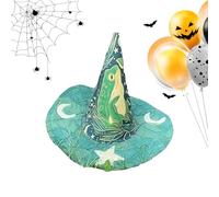 Witch Hats for Women - Folk Art Halloween Witch Hat for Women | Fancy Cosplay Headwear Costume Accessories for Holiday Events Masquerade Photography Carnivals Festival Ladies Girls