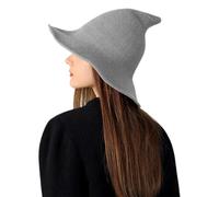Witch Hats, Halloween Knitted Wide Brim, Breathable Headwear, Soft Cosplay Accessory, Lightweight Costume Cap for Ladies, Adults, Holiday, Party, Masquerade, Performance, Stage, Photography
