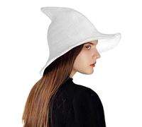 Witch Hats, Halloween Knitted Wide Brim, Breathable Headwear, Soft Cosplay Accessory, Lightweight Costume Cap for Ladies, Adults, Holiday, Party, Masquerade, Performance, Stage, Photography