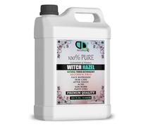Witch Hazel Alcohol Free Pure Natural Facial Gentle Cruelty Free, Vegan, Cleansing & Toning - Aromatherapy, Skincare and DIY Beauty Recipes (5 Litre)