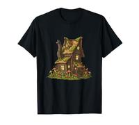 Witch House in The Woods with Mushrooms T-Shirt