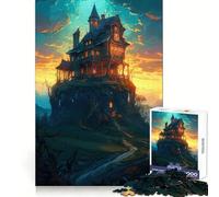 Witch House Jigsaw Puzzles 1000 Piece for Teenagers Memory Power Mind Soothing Fun Seamless Fit Perfect Xmas (50x75cm)
