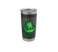Witch House Pixel Temple Synth Stainless Steel Insulated Tumbler