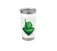 Witch House Pixel Temple Synth Stainless Steel Insulated Tumbler