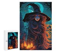 Witch in The Moonlit Forest - Jigsaw Puzzle for Adults, 1000 PCS, Holiday-Season Gift; for Shared Table Time