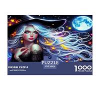 Witch Jigsaw Puzzles for Adults 1000 Pieces for Adults Birthday Gifts for Women Man