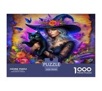 Witch Jigsaw Puzzles for Adults 1000 Pieces for Adults Birthday Gifts for Women Man Absolutely Stunning