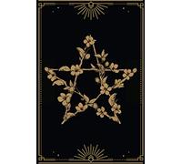 Witch Journal: Blank Lined Paper Notebook Journal For Writing In With A Vintage Pentogram Design Makes A Great Sage Wicca Gift