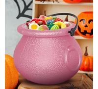 Witch Kettle Candy Holder, Halloween Witch Pot, Cauldron Candy Bucket, 7x5x5.3cm, Classic Design, Lightweight and Easy to Carry, Versatile for Holiday Parties Events