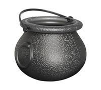 Witch Kettle Candy Holder, Halloween Witch Pot, Cauldron Candy Bucket, 7x5x5.3cm, Classic Design, Lightweight and Easy to Carry, Versatile for Holiday Parties Events