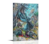 Witch King And The Fell Beast Classic Epic Fantasy Film Comic The Witch King Being Killed Poster Decorative Painting Canvas Wall Posters And Art Picture Print Modern Family Bedroom Decor Posters 08x12