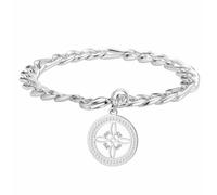 Witch Knot Bracelet for Women Rhinestone Celtic Knot Anklet Nudo De Bruja Good Luck Triquetra Trinity Wicca Jewelry Irish Gifts (silver1)