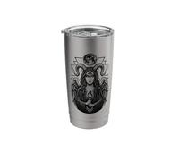 Witch Lillith Pentagram Moon Mystical Design Stainless Steel Insulated Tumbler