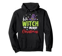 Witch Merry Winter Solstice Pagan Xmas Funny Christmas Star Pullover Hoodie