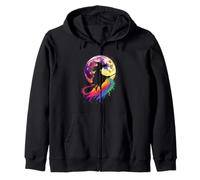 Witch Moon Rainbow Zip Hoodie