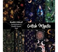 Witch Mystic - Beautiful Witchcraft Scrapbook & Craft Paper Pad: Scrapbooking Designs for Paper Crafts, Collage, Origami, Decoupage and More