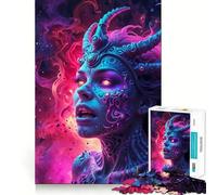Witch of Hell Jigsaw Puzzles 1000 Mind Skill Play Premium Laser Cut Quality Quiet Time Mind Exercise at Home (50x75cm)