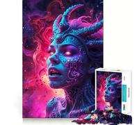 Witch of Hell Jigsaw Puzzles for Teenagers 1000 Mental Fun Game Clean Seamless Connection Engaging Way to Pass Free Hours (38x52cm)