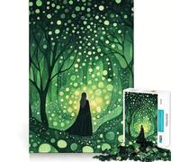 Witch of The Enchanted Forest Adult Jigsaw1000 Pieces Cognitive Train Game Tight Interlock No Gaps Calming Mental Break Activity (38x52cm)