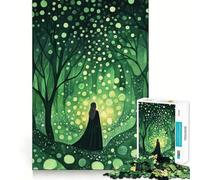 Witch of The Enchanted Forest Adult Jigsaw1000 Pieces Cognitive Train Game Tight Interlock No Gaps Calming Mental Break Activity (50x75cm)