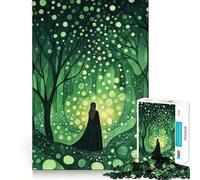 Witch of The Enchanted Forest Jigsaw Puzzle 1000 Logic Thinking Play Expert Cutting Craftsmanship Quiet Time Mind Exercise at Home (38x26cm)