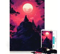Witch of The Night 1000 Piece Jigsaws for Adults Brain Training Fun Clean Cut Sturdy Components Calming Mental Break Activity (38x26cm)