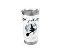 Witch on a Broom Stainless Steel Insulated Tumbler